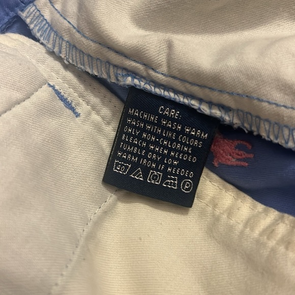 RALPH LAUREN SPORT Size 6 Women’s Shorts with Pockets Pink and Blue - Picture 5 of 5